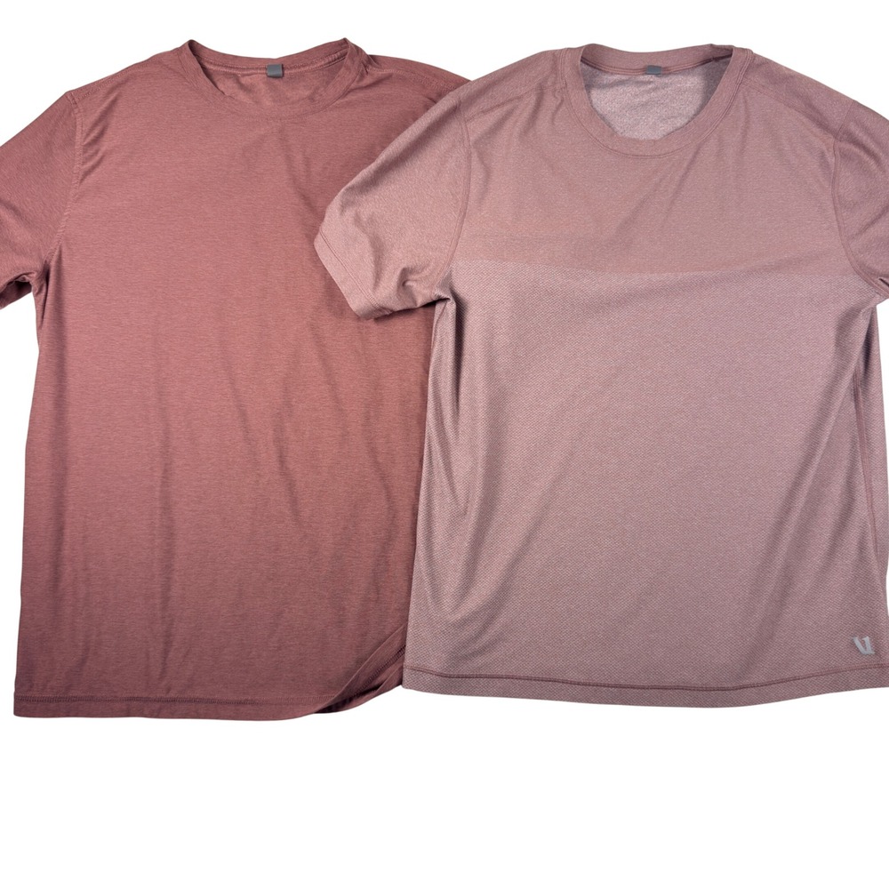 Vuori Performance T-Shirt Lot of 2 Men Medium Mauve Pink